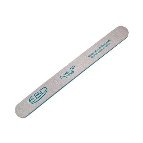Express Nail File straight - zebra with green centre, 180/180