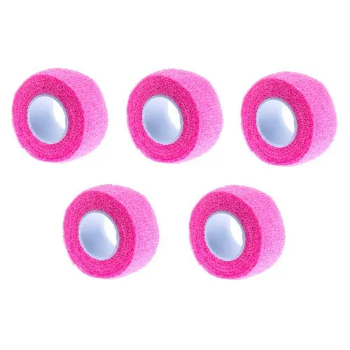 5-piece elastic tape for finger protection - pink