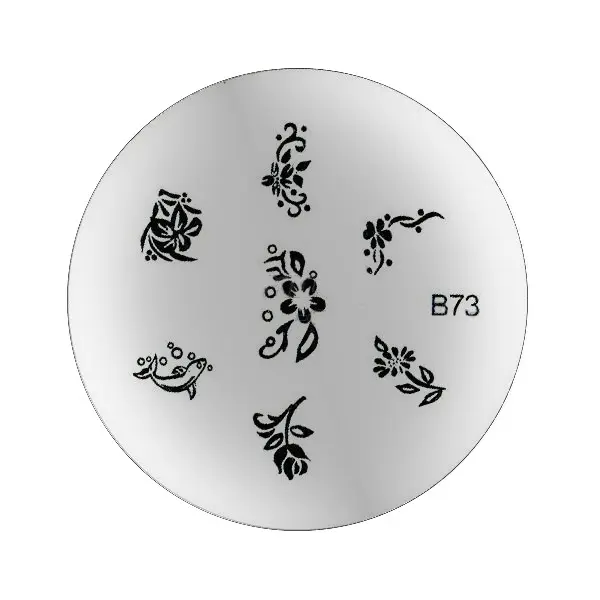 Nail art stamping plate B73