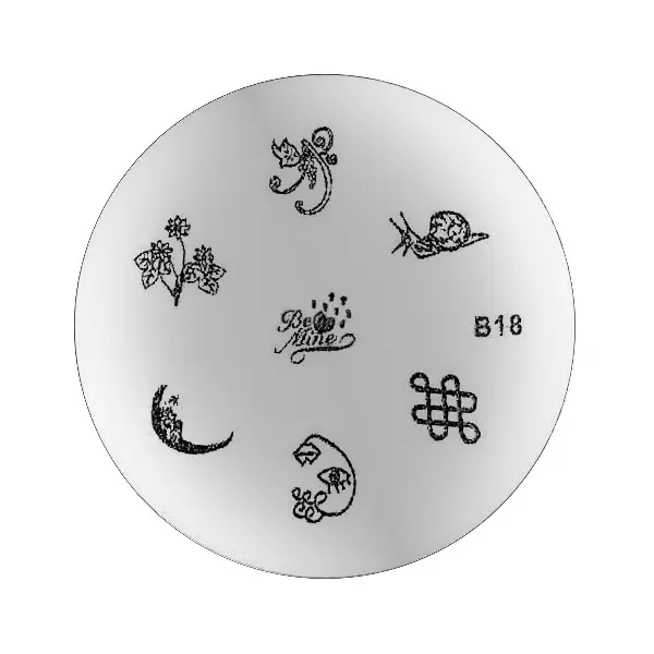 Stamping plate with ornaments B18