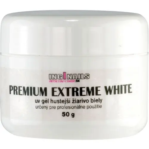 UV gel Inginails - Premium Extreme White, 50g