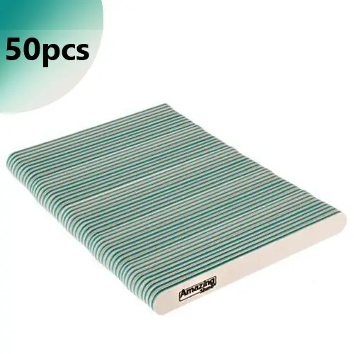 50pcs - Sanding file Profi Speedy white with green centre - 180/180