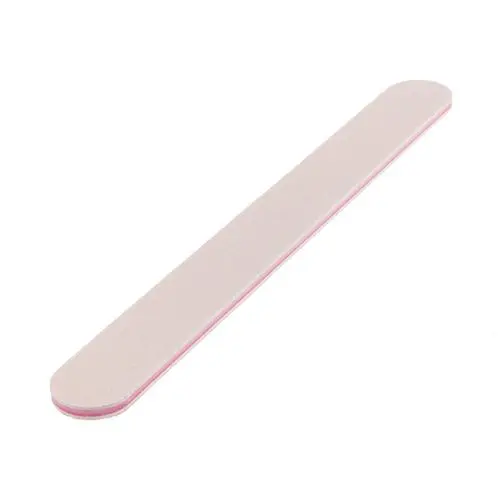 Inginails Straight sanding file, white with pink centre, 80/80