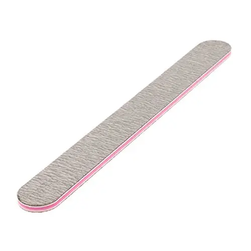 Inginails Nail file - straight, zebra with pink centre - 80/80