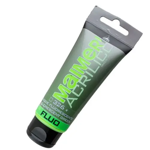 Acrylic colour Polycolor – FLUO - Fluorescent Green 75ml