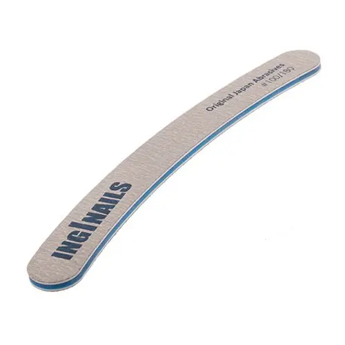 Inginails Nail file banana, zebra with blue centre, 100/180