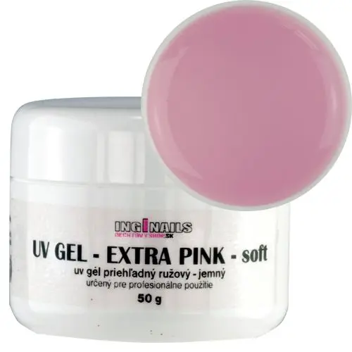 UV gél Inginails - Extra Pink Soft 50g