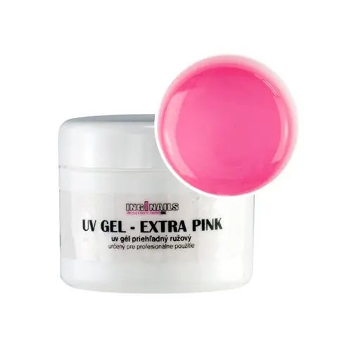 UV gel Inginails Extra Pink, jednofázový priehľadný 25g