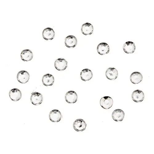Nail art decorations 1,5mm - 20pcs round rhinestones in bag, silver