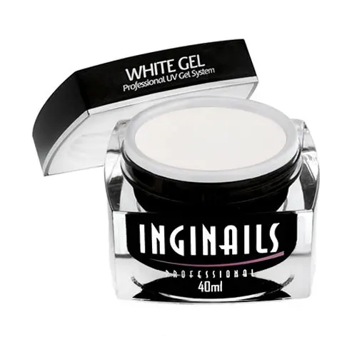 White Gel 40ml - white builder gel Inginails Professional 
