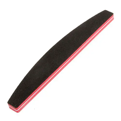 Inginails Nail file professional halfmoon, with red centre - 100/180