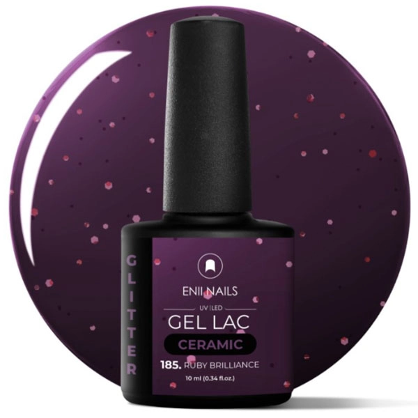 UV gel polish Ceramic - 185 Ruby Brilliance, 10ml