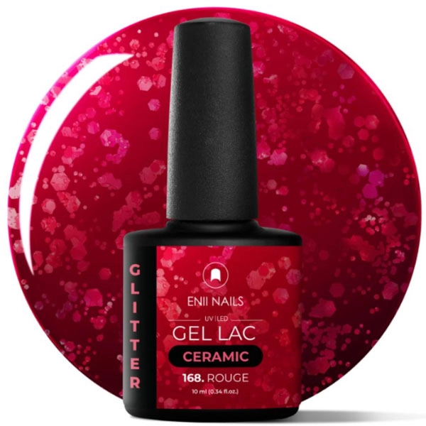 UV gel polish Ceramic - 168 Rouge, 10ml