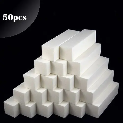50pcs - Inginails 4-sided block, white 180/180