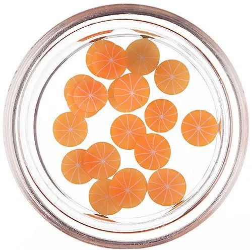 Sliced orange for decorating nails