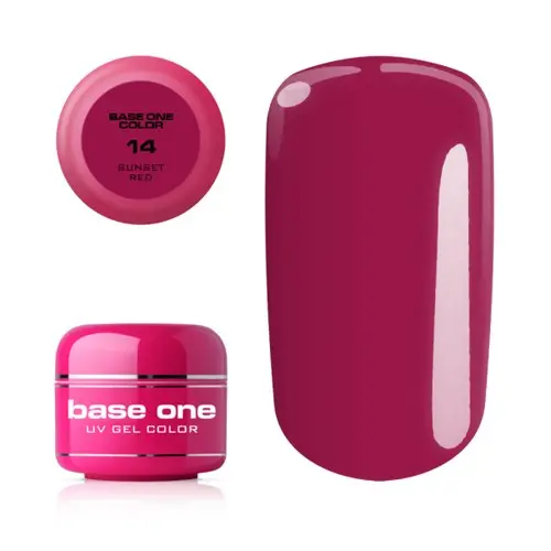 Gel Silcare Base One Color - Sunset Red 14, 5g