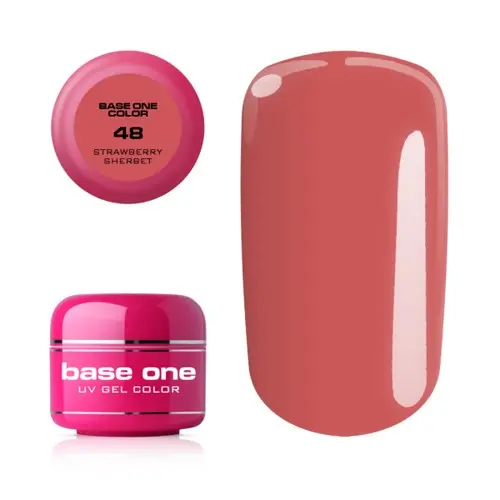 Gel Silcare Base One Color - Strawberry Sherbet 48, 5g