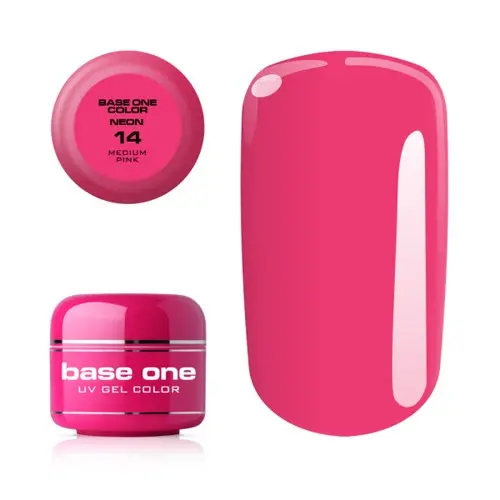 Gel Silcare Base One Neon- Medium Pink 14, 5g