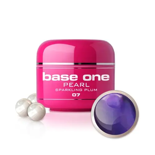 Gel Silcare Base One Pearl - Sparkling Plum 07, 5g