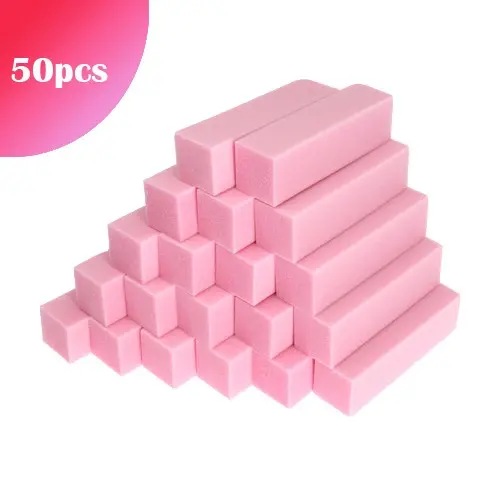 50pcs - Inginails Block - pink, 100/100 - 4-sided