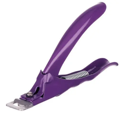 Violet tip cutter for artificial nails