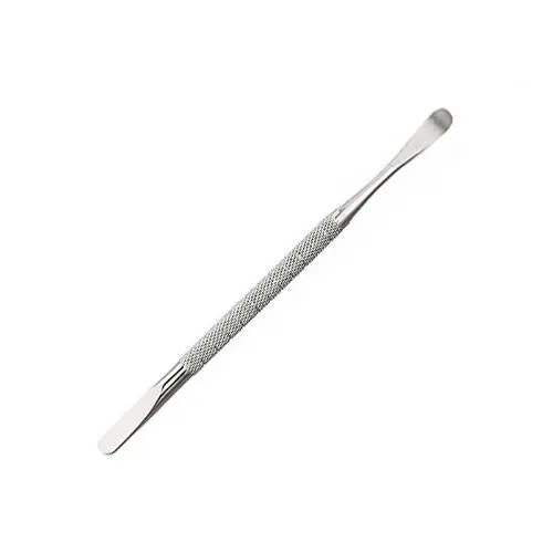 Two-sided nail cuticle pusher - silver