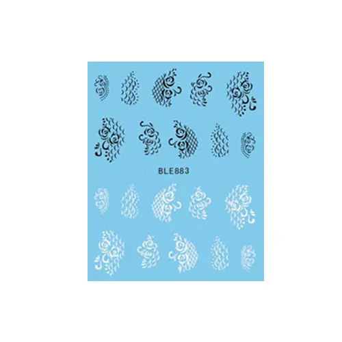 Water decals with motif of lacy flowers – 883