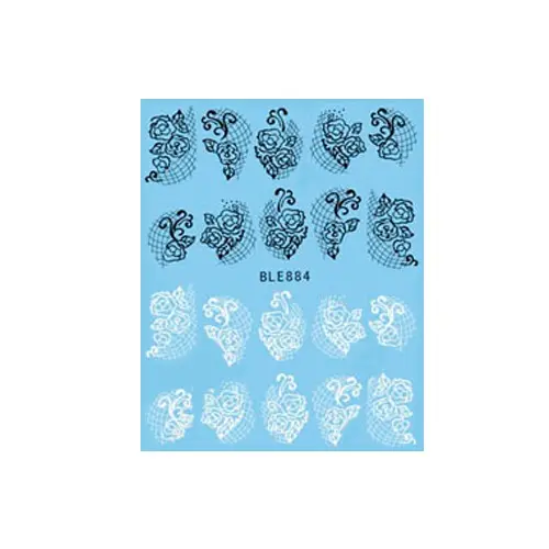 Water decals with motif of lacy flowers – 884
