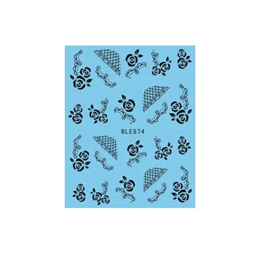 Water decals with motif of lacy flowers – 874