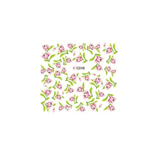 Water decals with floral motif – C016