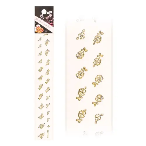 3D stickers – gold flowers - BLE775D