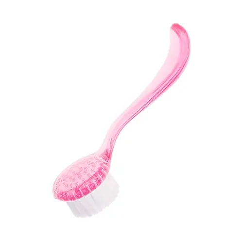 Round brush for dusting nails - pink