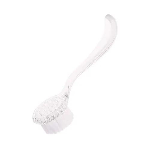 Round brush for dusting nails - clear