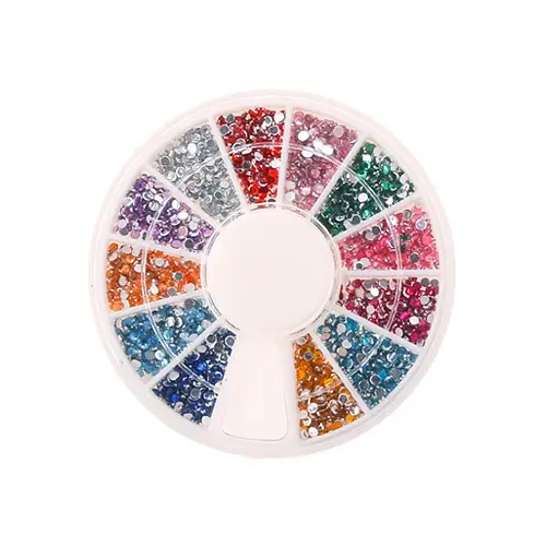 Decorative round rhinestones - various colours