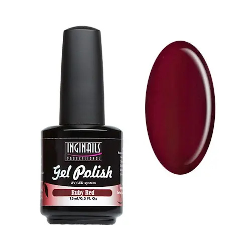 UV gel polish Inginails Professional 15ml - Ruby Red