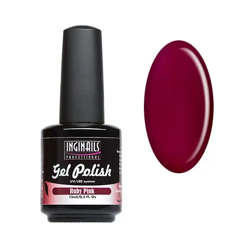 UV gel polish Inginails Professional 15ml - Ruby Pink