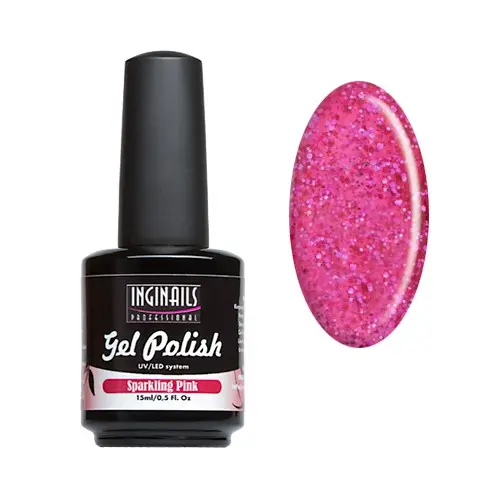 UV gel polish Inginails Professional 15ml - Sparkling Pink