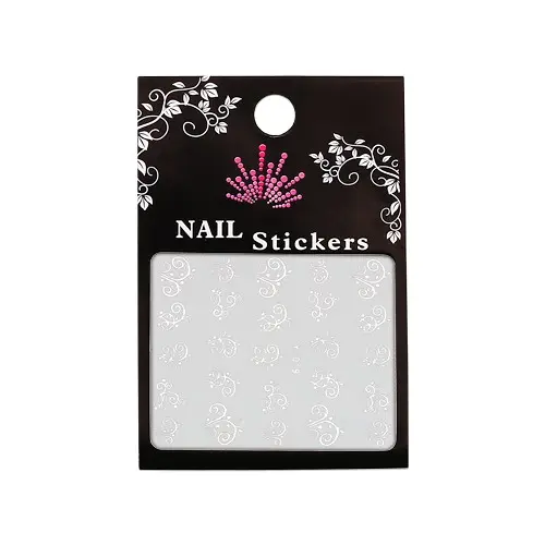 Water decals with motif of silver ornaments - Y-019
