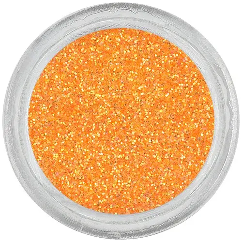 Glitter nail art powder – neon orange
