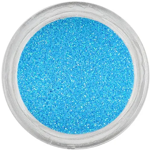 Glitter nail art powder – azure blue