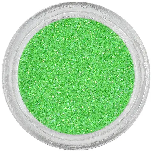 Glitter nail art powder – neon green