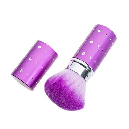 Closable nail dust removing brush – violet