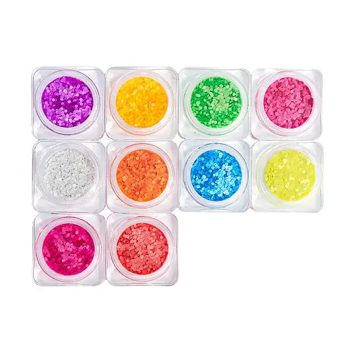 Nail art kit – 10pcs – neon circles 1mm