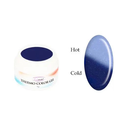 Thermo colour gel - GLITTER BLUE/LIGHT BLUE, 5g