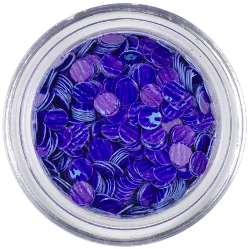 Flitters - violet-blue, purple stripes 