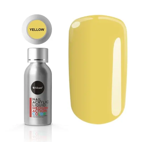 Silcare Nail Acrylic Liquid – Yellow, 50ml