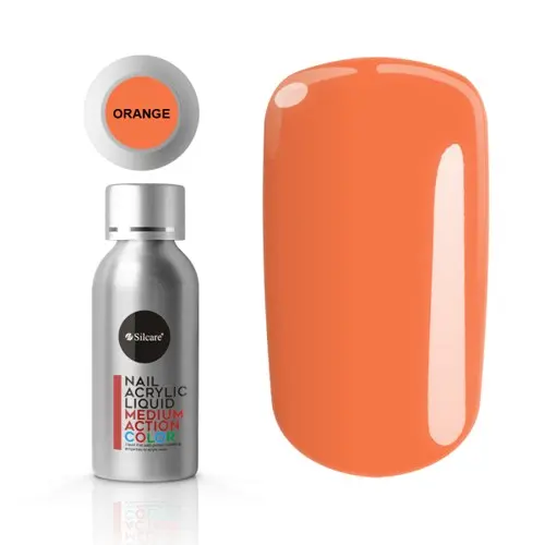 Silcare Nail Acrylic Liquid – Orange, 50ml
