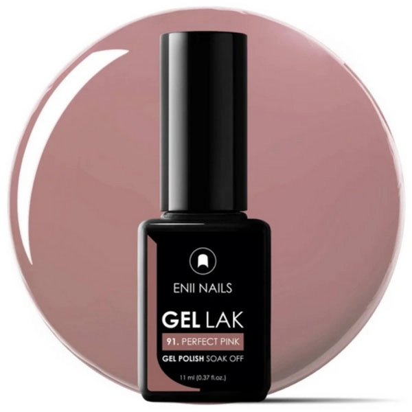 ENII Gel nail polish 11ml - Perfect Pink 91