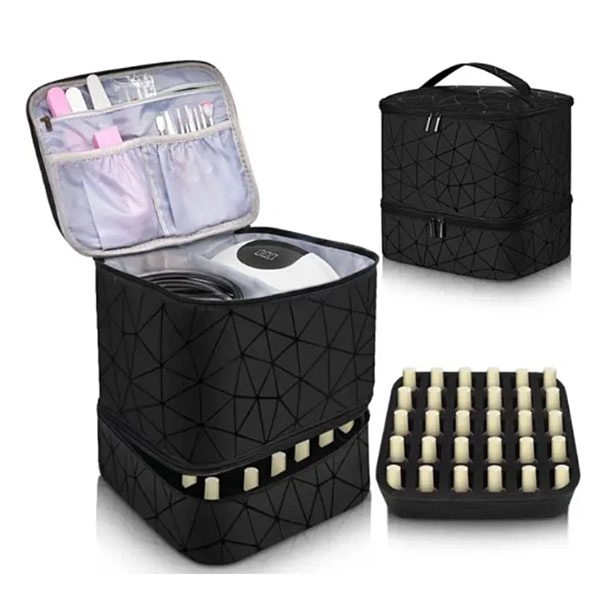 Cosmetic folding suitcase - BLACK