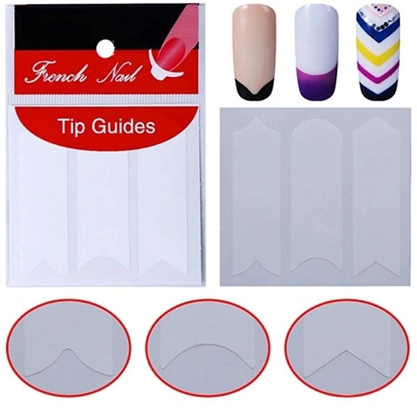 Nail templates - mix of shapes, 3 columns